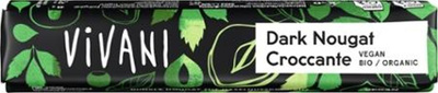 Produktfoto zu Schokoriegel Dark Nougat Croccant 35g Vivani