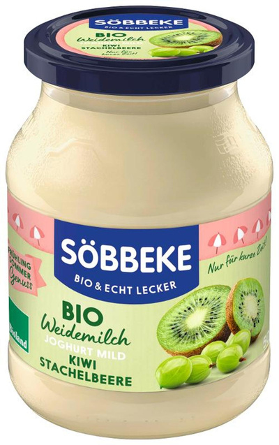 Produktfoto zu Joghurt Kiwi Stachelbeere 500g Söbbeke