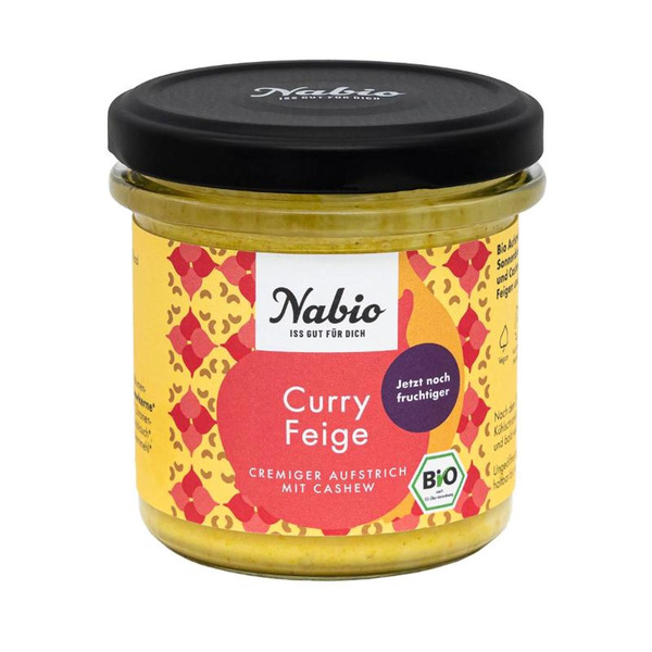 Produktfoto zu Cachew Curry Feige Creme 135g Nabio