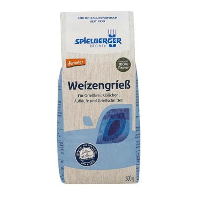 Produktfoto zu Weichweizengrieß 500g Spielberger