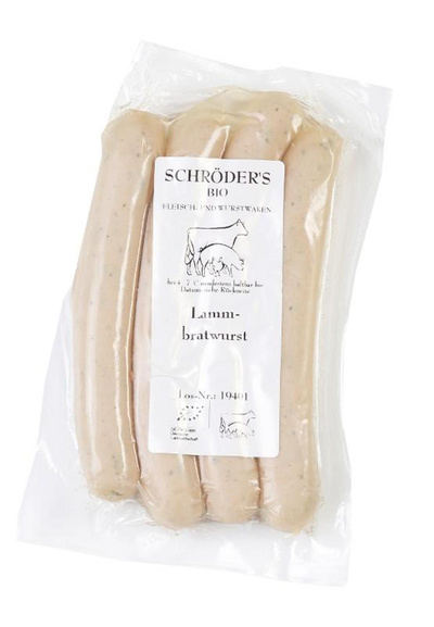 Produktfoto zu Lammbratwurst 250g Schröders