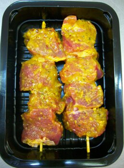 Produktfoto zu Fleischspieß Schaschlik 2 Stück (ca. 250g) Biohof Bakenhus