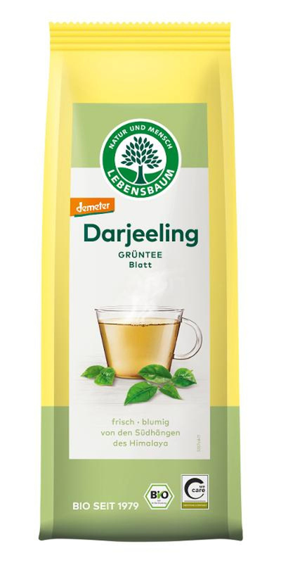 Produktfoto zu Tee Grüntee Darjeeling Blatt demeter 50g Lebensbaum