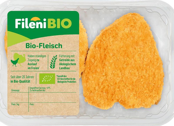 Produktfoto zu Hähnchen Schnitzel 220g Fileni