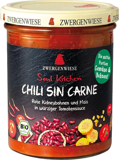 Produktfoto zu Soul Kitchen Chili sin Carne 420 ml Zwergenwiese