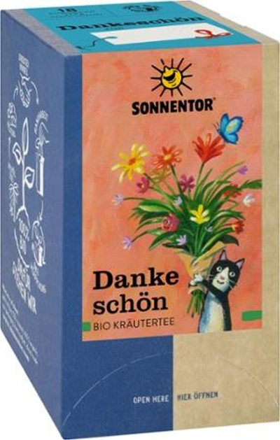Produktfoto zu Kräutertee Dankeschön Tee 18x1,5g Sonnentor
