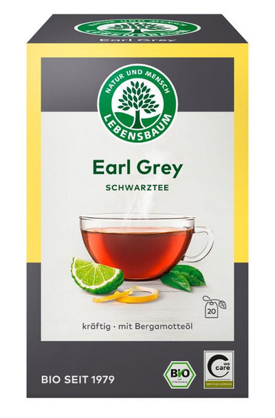 Produktfoto zu Schwarztee Earl Grey 20x2g Lebensbaum