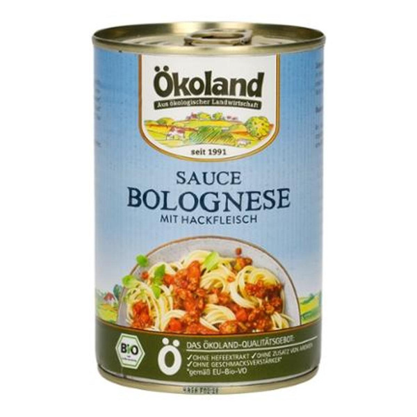 Produktfoto zu VPE Sauce Bolognese mit Hackfleisch 6x400g Ökoland
