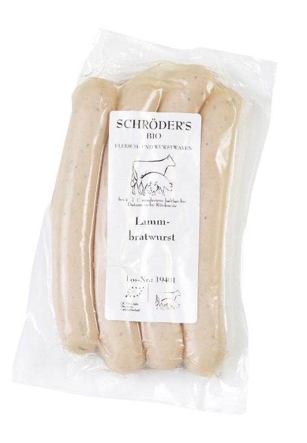 Produktfoto zu Lammbratwurst 250g Schröders