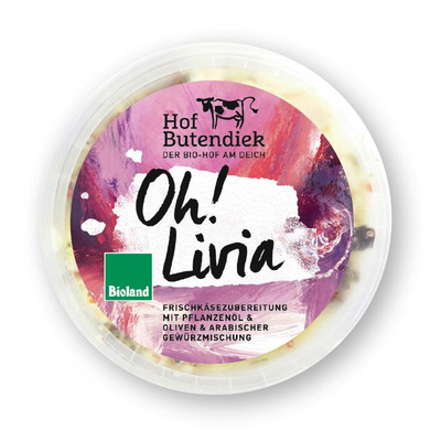 Produktfoto zu Frischkäse Oh!livia 150g Butendieker