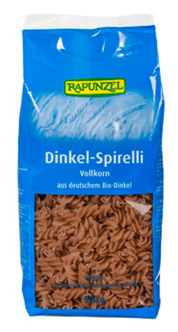 Produktfoto zu Dinkel-Spirelli Vollkorn 500g Rapunzel