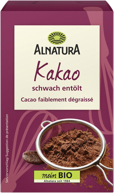 Produktfoto zu Kakao schwach entölt 125g Alnatura