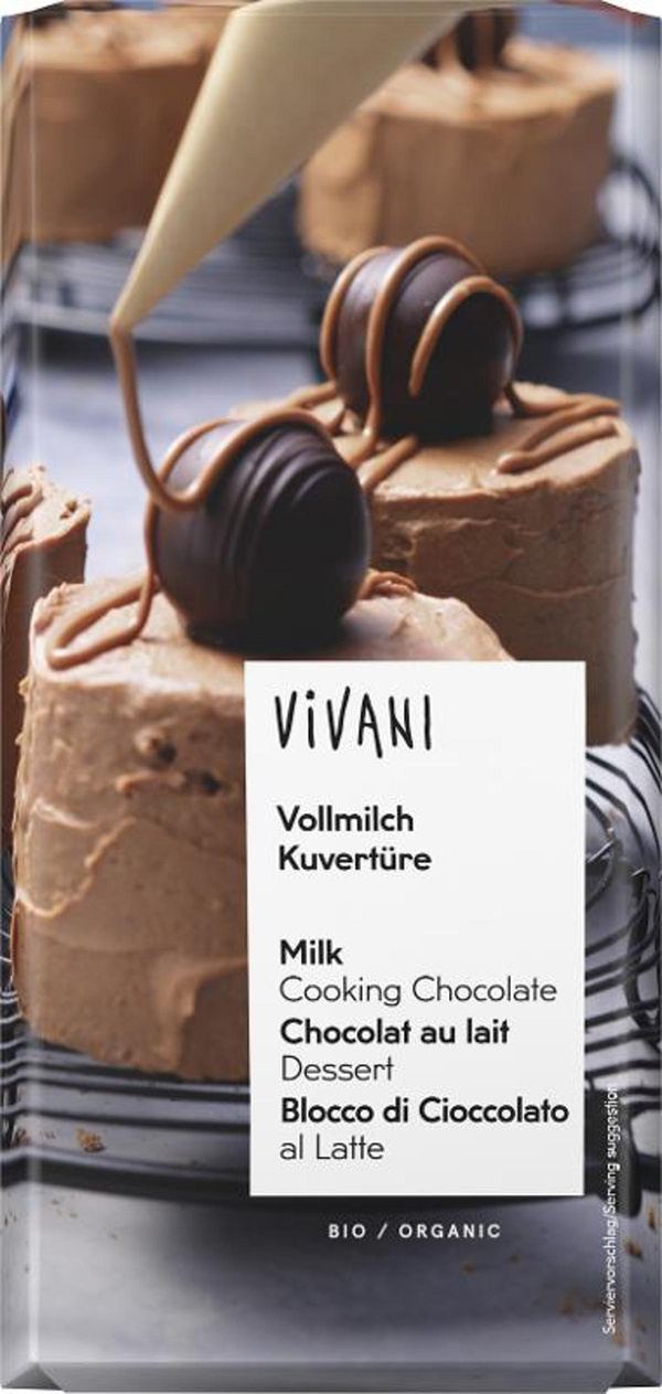 Produktfoto zu Vollmilch Kuvertüre 150g Vivani