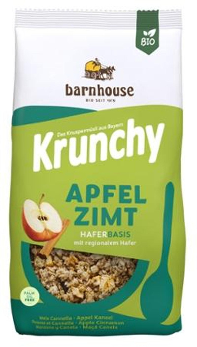 Produktfoto zu Krunchy Apfel-Zimt 375g Barnhouse