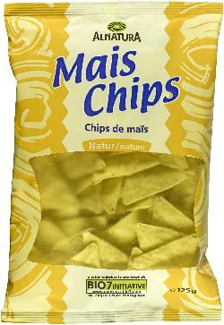 Produktfoto zu Mais Chips natur 125g Alnatura