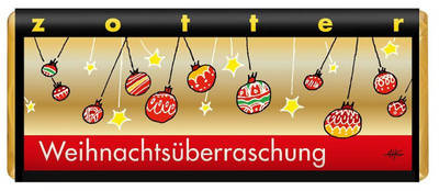Produktfoto zu Weihnachtsüberraschung Schokolade 70g Zotter