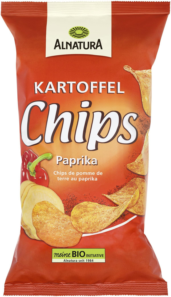 Produktfoto zu Kartoffelchips Paprika 125g Alnatura