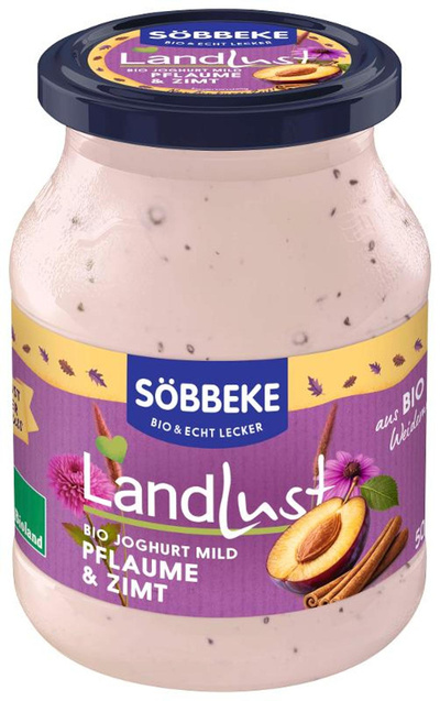 Produktfoto zu Joghurt Pflaume Zimt 3,8% Söbbeke