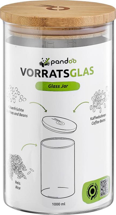 Produktfoto zu Vorratsglas 1000ml pandoo