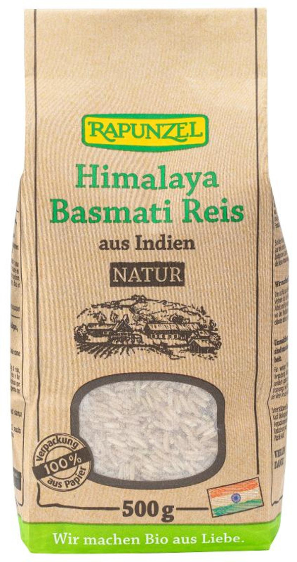 Produktfoto zu Himalaya Basmati Reis natur 500g Rapunzel