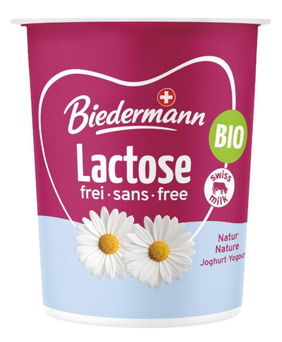 Produktfoto zu VPE Joghurt natur 3,8 % lactosefrei 6x450g Molkerei Biedermann