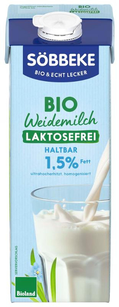 Produktfoto zu VPE Milch(H)laktosefrei 1,5%  Söbbeke 12x1 Liter