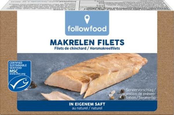 Produktfoto zu Makrelen Filets in Rapsöl 125g Followfood