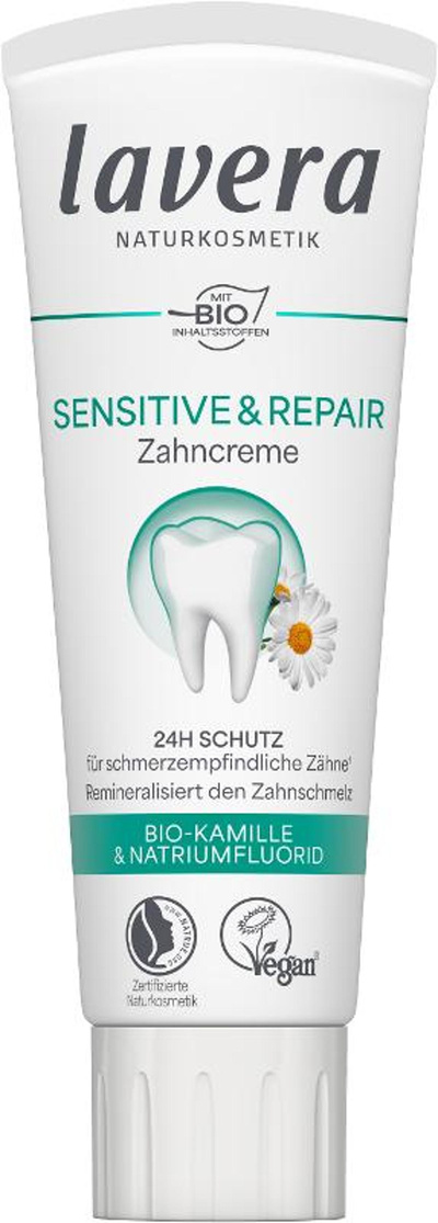 Produktfoto zu Zahncreme Sensitiv und Repair 75 ml Lavera