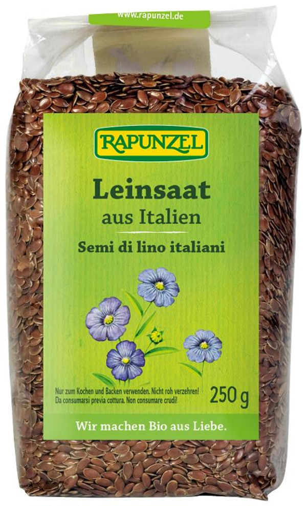 Produktfoto zu Leinsaat braun 250g Rapunzel