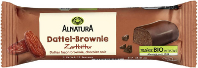 Produktfoto zu Dattel Brownie Zartbitter 34g Alnatura