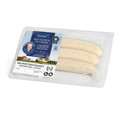 Produktfoto zu Rostbratwurst vom Geflügel 150g bioladen