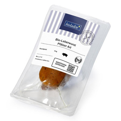 Produktfoto zu Leberwurst vom Schwein Pfälzer Art 180g bioladen