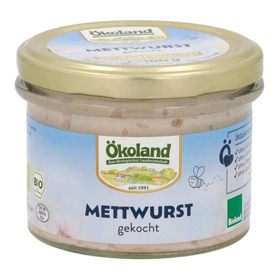 Produktfoto zu Mettwurst gekocht im Glas 160g Ökoland