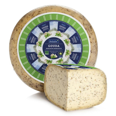 Produktfoto zu Gouda Basilikum Knoblauch 50% bioladen