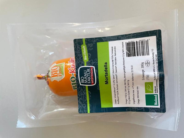 Produktfoto zu Mortadella 300g Bio Manufaktur Westfalen