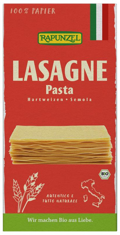 Produktfoto zu Lasagne-Platten Semola 250g Rapunzel