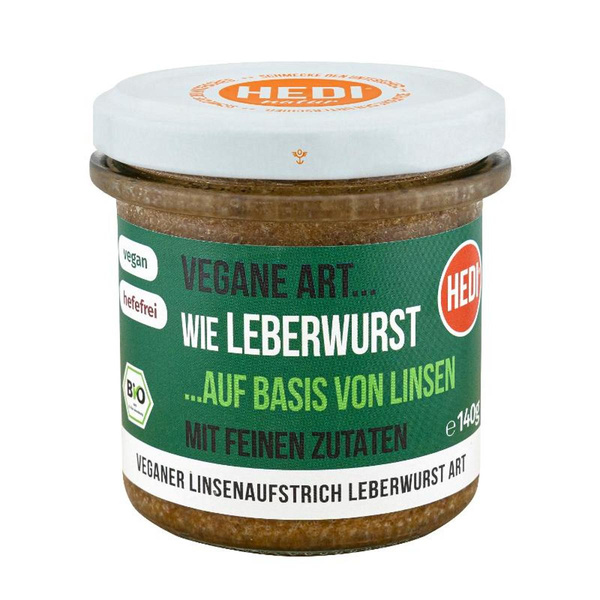 Produktfoto zu VPE Vegane Art... Leberwurst mit feinen Zutaten 6x140g HEDI Naturkost