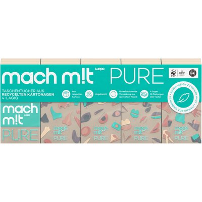 Produktfoto zu Taschentücher mach mit 5x10 Pckg. 4-lagig Wepa