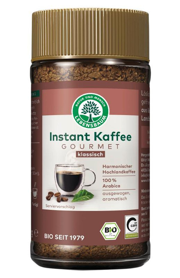 Produktfoto zu Kaffee Gourmet Kaffee Instant 100g Lebensbaum