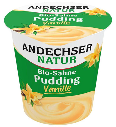 Produktfoto zu VPE Sahnepudding Vanille 10x150g Andechser
