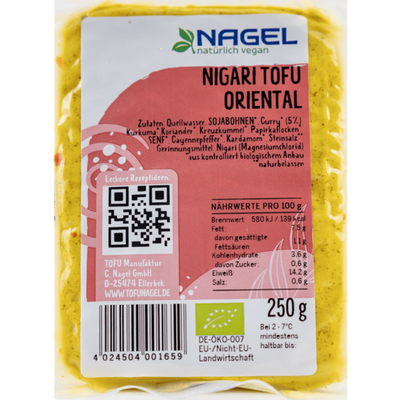 Produktfoto zu Nigari Tofu Oriental 250g Nagel Tofu