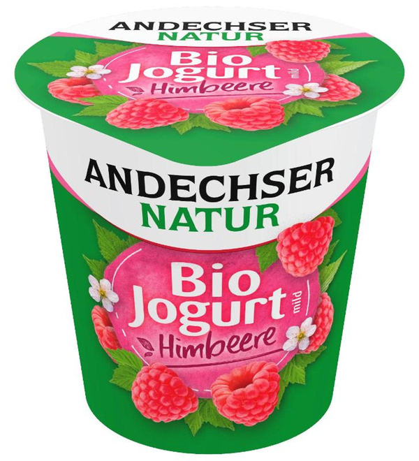 Produktfoto zu VPE Joghurt mild Himbeere 3,7% 10x150g  Andechser