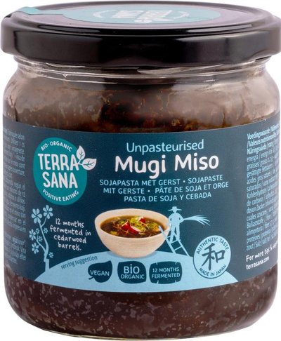Produktfoto zu Mugi Miso nicht pasteurisiert 350g Terrasana