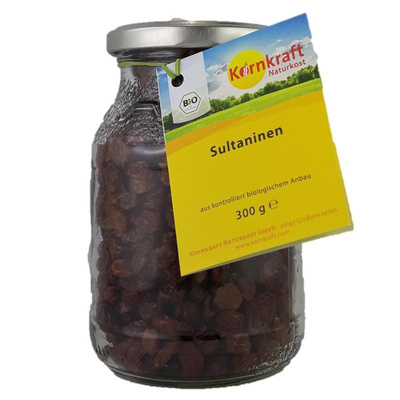 Produktfoto zu Sultaninen im Pfandglas 300g Kornkraft