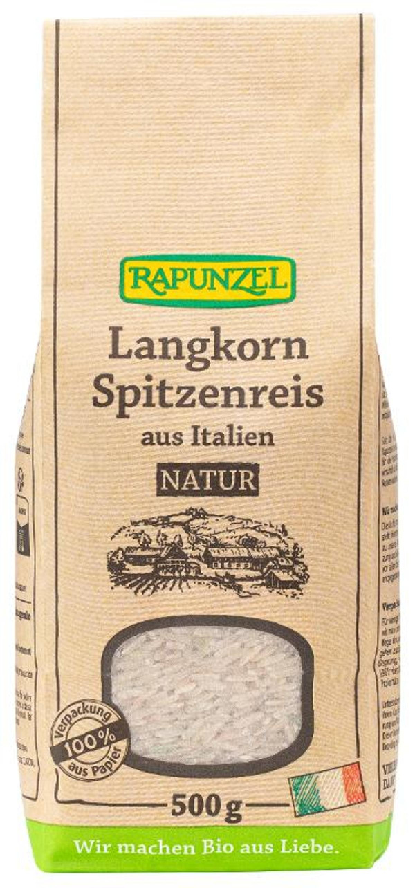 Produktfoto zu Langkorn Spitzenreis natur 500g Rapunzel
