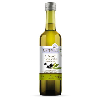 Produktfoto zu Olivenöl nativ extra mittel fruchtig 0,5l Bio Planete