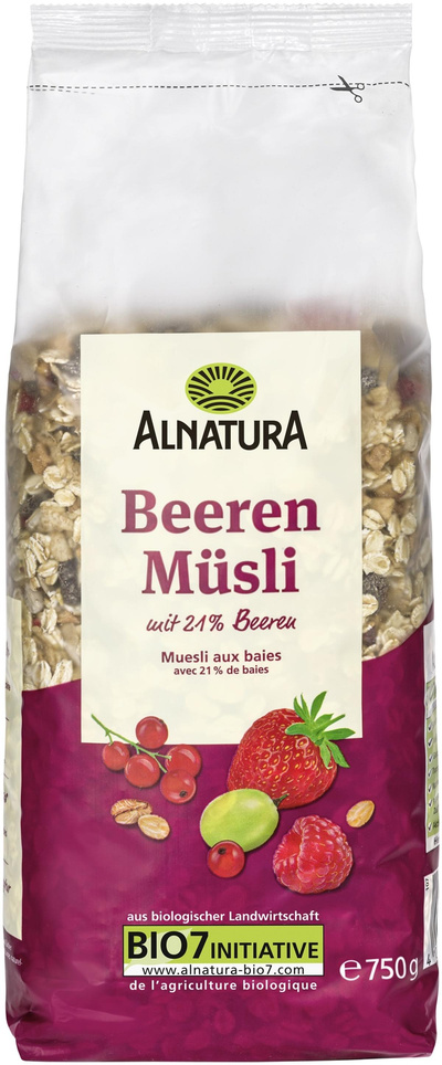 Produktfoto zu Beeren Müsli 750g Alnatura