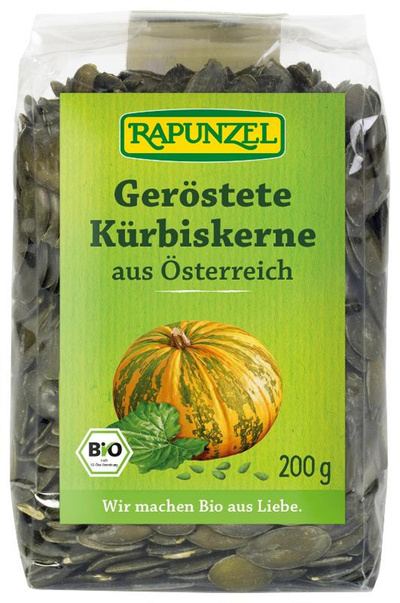 Produktfoto zu Kürbiskerne geröstet 200g Rapunzel