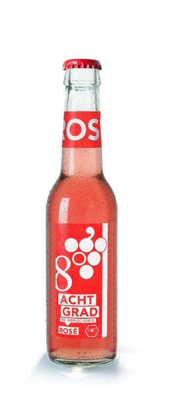 Produktfoto zu Weinschorle rosé 0,275l Acht Grad