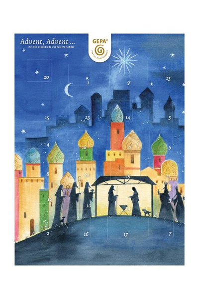 Produktfoto zu Adventskalender 75g Gepa